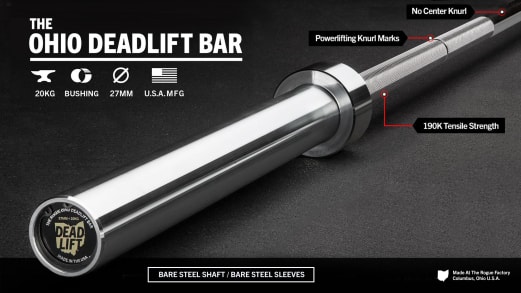 Rogue Ohio Deadlift Bar - Bare Steel | Rogue Fitness